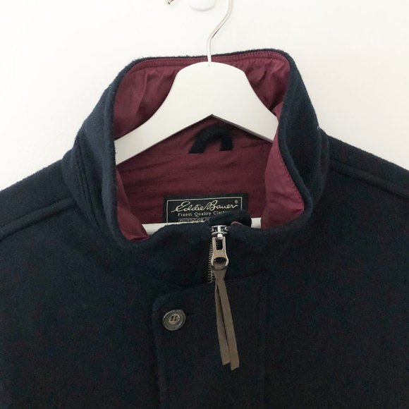 Vintage Eddie Bauer Wool Blend Winter Coat L/XL - Picture 3 of 6
